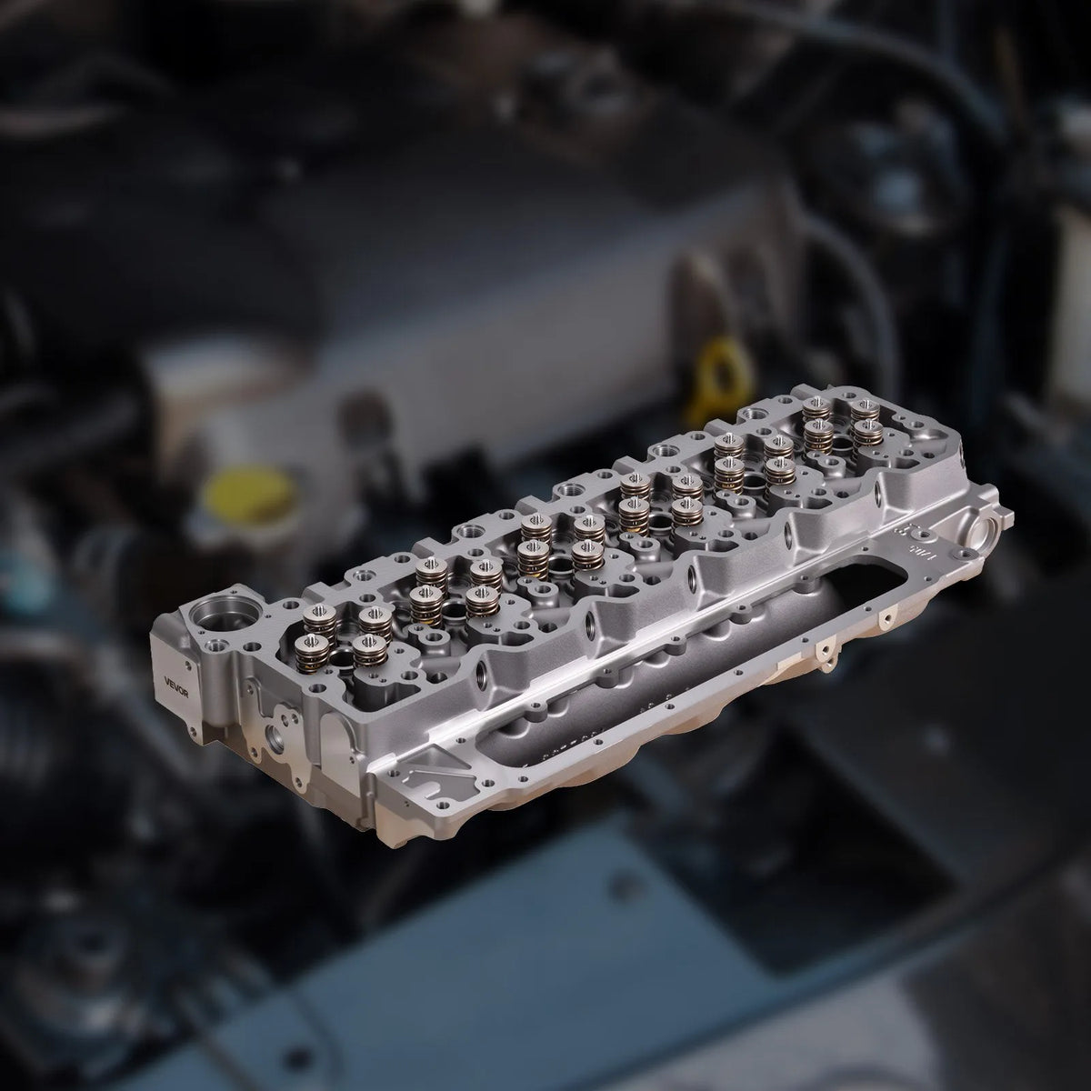 Cylinder Head Assembly, 6.7L Replacement for 2007-2018 Dodge Cummins 6.7L, Compatible with Dodge Ram 2500 3500 4500 Models, Complete Engine Cylinder Head Assembly Replaces 3977221, Cast Iron