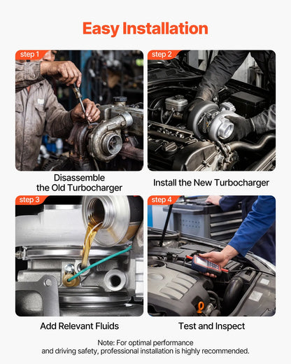 Complete Turbo Turbocharger Kit with Solenoid Valve, Compatible with 2013-2018 Dodge Ram 2500 3500 ISB 6.7L I6 ISB Turbo Diesel Engine, Replace# 5327046HX, 5326055HX, 5326056HX, 68212739AA
