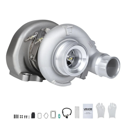 Complete Turbo Turbocharger Kit with Solenoid Valve, Compatible with 2013-2018 Dodge Ram 2500 3500 ISB 6.7L I6 ISB Turbo Diesel Engine, Replace# 5327046HX, 5326055HX, 5326056HX, 68212739AA